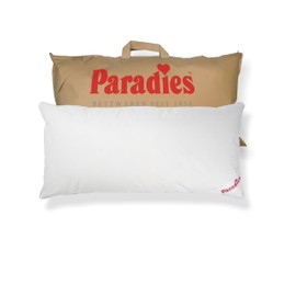 PARADIES Three-Chamber Pillow 40 x 80 cm - 100 g + 440 g - Abbie Solid Organic - Solid Down Pillow 40 x 80 cm with RDS Certified Goose Feathers and Down
