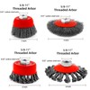 Wire Cup Brush Set Packaged with 4 Different Wire Wheel