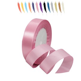 Baby Pink 20mm Satin Ribbon 23 Metres Polyester Ribbon Enhance Your Crafts and Celebrations Ideal for Gift Wrapping Decorations Wedding Car Ribbon Ribbons for Crafts