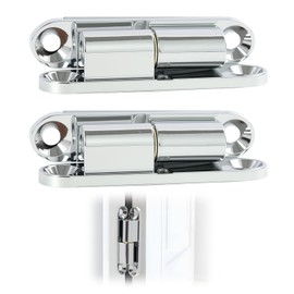 Pack of 2 Door Hinges, Door Hinge Renovation Tape, Removable, Door Hinge Made of Zinc Alloy, Robust Window Hinges for Room Doors, Wooden Doors, Cabinet Doors, Exterior Doors, Garden Gate, Furniture