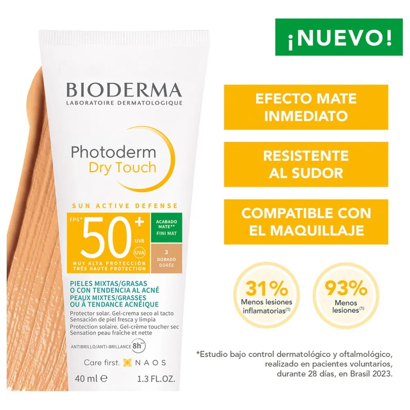 Bloqueador Solar Dorado - Photoderm Dry Touch - Bioderma