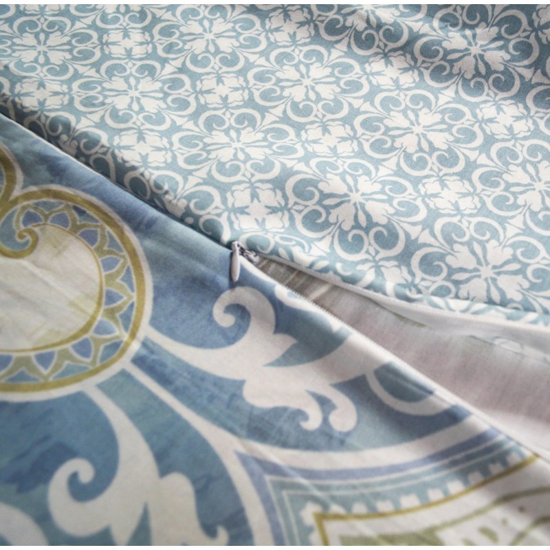 Creative Medallion 3PC Print Duvet Cover Set, 100% Cotton, Full/Queen