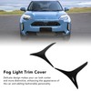 Fydun Fog Light Bezel Dustproof Light Black Frame Trim for
