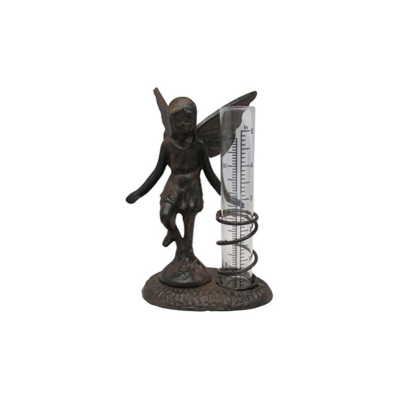 Cast Iron Fairy Rain Gauge