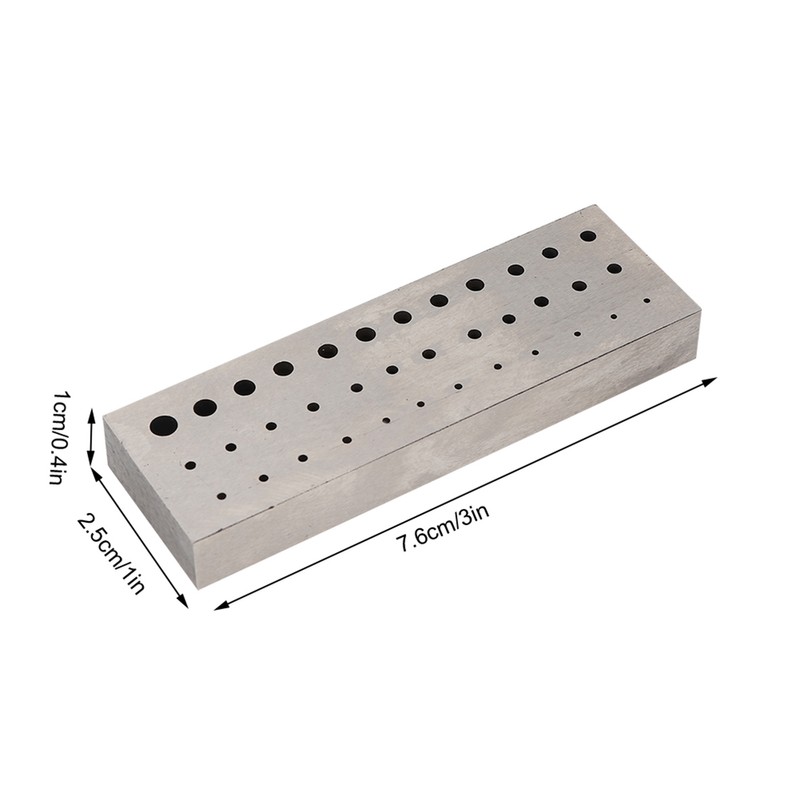 36 Holes Steel Drilling Carving Hole Punching Plate Watch Repairing