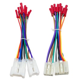 Female+Male Radio Wiring Harness Kit Compatible with Toyota 1992-2019(Non JBL) Subaru 2010-2019 10Pin&6Pin Aftermarket Radio Stereo Wire Harness Plug Adapter Car Stereo Power Speaker Wire Harness