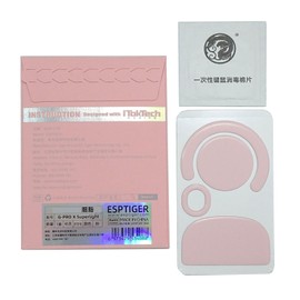 IOOOFU Esports Tiger Gaming ICE Version Mouse Feet Mouse Skate for G Pro X Superlight Glides Curve Edge Mouse Pads Pink PTFE