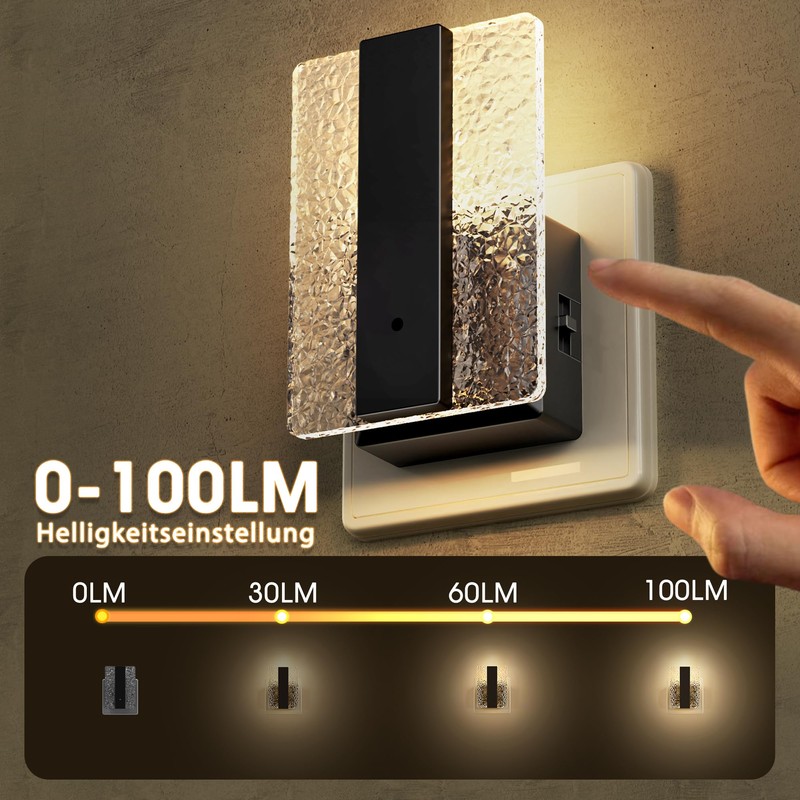 Briignite Night Light Socket with Twilight Sensor, LED Night Light