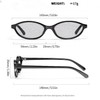 WDZAYXC Retro Oval Rectangular Sunglasses for Men and Women, Classic