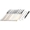15 PCS Lock Picking Set Stainless Steel Lock Kit Practice