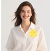 Dainty Satin Rose Flower Brooches for Women Dress Hats Large