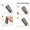 Coax Crimper, RG6 Coax Cable Crimper Coaxial Compression Tool Set