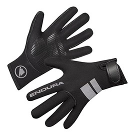 Endura Nemo II Neoprene Cycling Gloves | Warm and Dry Handwarmers Gloves, Black, 7-8 Years