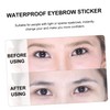 Ipetboom Non-irritating Girl Eyebrow Stickers Sheets for Sparse or Light