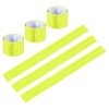 PATIKIL 6pcs Reflective Slap Bands Reflector Band Snap Bracelet Armband