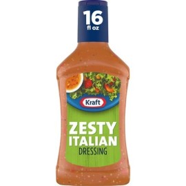 kraft (4 Pack) Kraft Zesty Italian Salad Dressing, 16 Fl Oz
