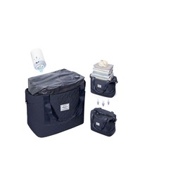 Vacuum Travel Duffel Bags for Women with Air Pump 18 x 14 x 8 inches Space Saver Vacuum Storage Compression Backpack Expandable Weekender Carry On Bag Duffle Gym Tote Travel Essentials Bag DarkBlue