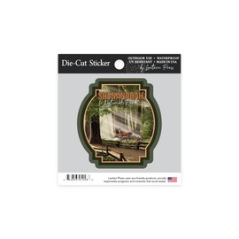 Die Cut Sticker Shenandoah National Park, Virginia, Deer and Fawns, Contour Vinyl Sticker 1 to 3 inches (Waterproof Decal for Cars, Water Bottles, Laptops, Coolers), Small