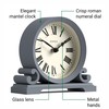 Jones Clocks® Saloon mantel clock | Traditional double scroll design