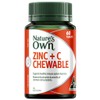 Nature's Own Zinc + C Chewable 60 Tablets