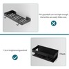 EXLECO Hanging Shower Shelf Stainless Steel Black