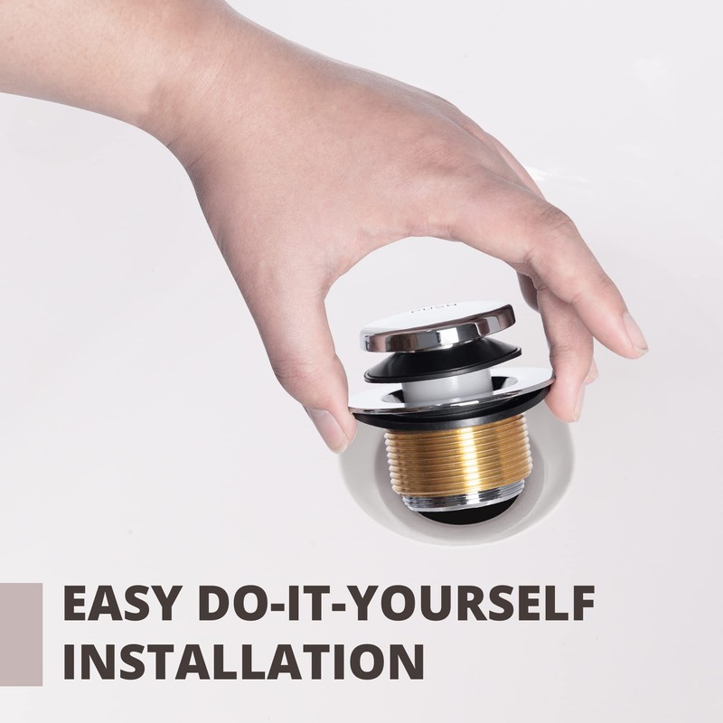 GSTARAM Bathtub Drain Tip-Toe Tub Trim Kit with Two-Hole Overflow