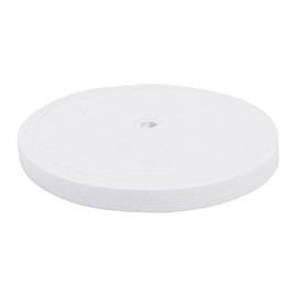 Mandala Crafts Wide 1/2 Inch White Elastic Bands Spool for Pants Waistbands Sewing and DIY Crafts - 88 Yards Stretchy Flat Fabric Strap Knit Elastic Band for Wig