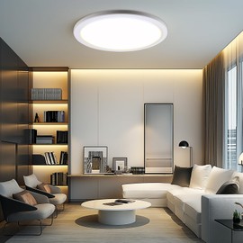 da LIGHT da LIGHT Led Deckenlampe Flach 24W 3250Lumen, Deckenleuchte Badezimmer 29CM IP54 Wasserdicht, Led Panel Rund 3000/4000/6000K 3CCT Einstellbar, Badlampe Decke fr Kche Flur Wohnzimmer Schlafzimmer