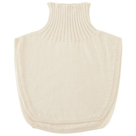Livelively Neck Warmer with Shoulders, Organic Cotton, Made in Japan, Turtleneck, Cotton, white