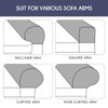 Cabilock 2pcs Stretch Sofa Armrest Covers Elastic Couch Arm Covers