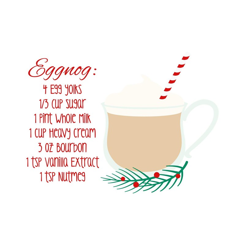 CafePress Eggnog Recipe Magnets Rectangle Magnet, 3"x2" Refrigerator Magnet