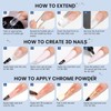 SUPWEE 3D Gel Nail Art Set, Solid Builder Gel, Semi-Firm