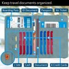 RAXCLAY Reisepasshülle Cover Reiseetui 8 Karten RFID-Blockierung Dokumente nützliches Zubehör