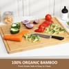 24" Bamboo Cutting Boards for Kitchen, Extra Large Wood Cutting