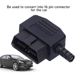 Universal Car OBD2 16 Pin Connector OBD-II Diagnostic Plug Plug 24 V Car Diagnostic Tool Adapter for Most Cars