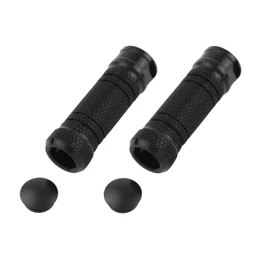 POSH FAITH 906011-06 Motorcycle Supplies, Aluminum Machine Step Bar Knurled, Straight, M8 Tap, 2 Pieces, Black
