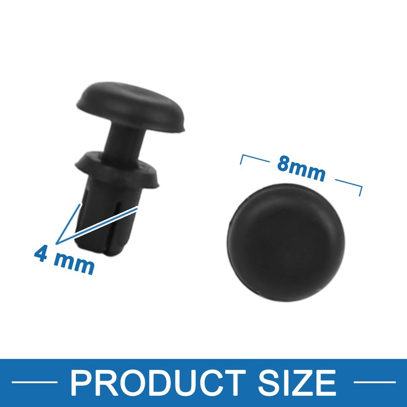 A ABSOPRO 4mm Rivets Push Type Panel Retainer Clip for