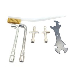 3D Printer Cleaning Tool Parts, 5 In 1 Wrench + 6mm 7mm L-Shaped Hexagonal Wrench Tool + Cross wrench + Nozzle Brush