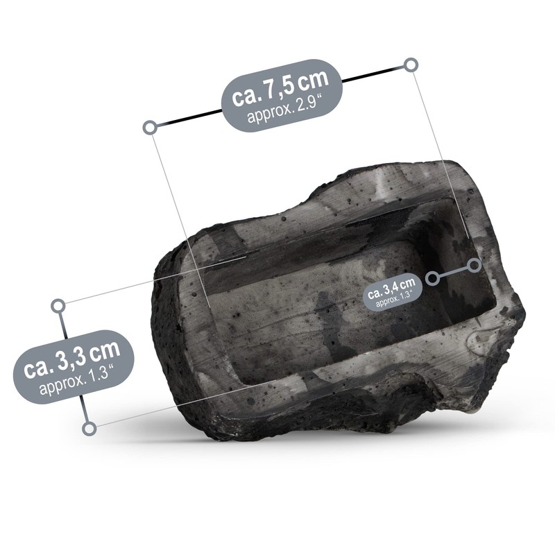 com-four® Key Stone Medium Hill – Imitation Stone with Secret