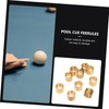 Totority 20Pcs Snooker Copper Hoops Billiard Replacement Ferrules for Pool