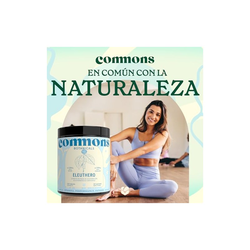 Commons Eleuthero - Adaptógenos - Suplemento Natural - Energía y