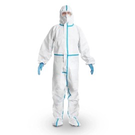na Disposable Protective Coveralls Heavy Duty Full Body W Hood & Boots XL Case/25