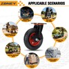 ZDNEY 8"x2" Heavy Duty Casters Set of 4, 3600LBS Capacity