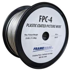 Vinyl-Coated Stainless Steel Picture Framing Wire, #4 | 125lbs. | 850ft.