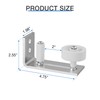 WINSOON Sliding Barn Door Floor Guide Brushed Nickel, Bottom Adjustable