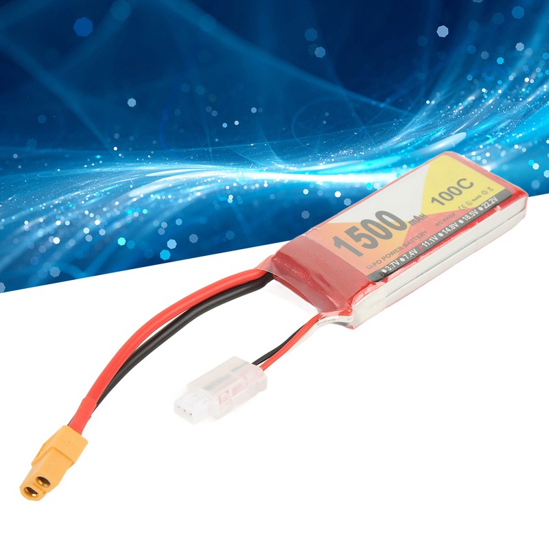 11.1V 1500mAh 100C 3S LiPo Battery with XT60 Plug Accessory