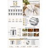 ITOS365 Handmade Round Hammered Silver Napkin Rings Holder for Dinning
