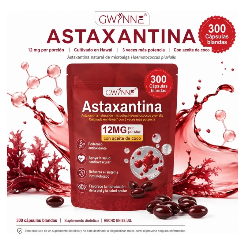 Suplemento en cápsula Gwynne Oil Of Oregano 6000mg sabor Astaxantina