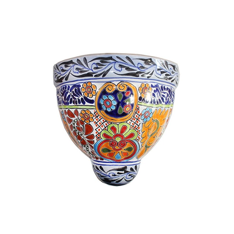 Tierra Fina Talavera Large Wall Planter - 10.25" x 9.75"