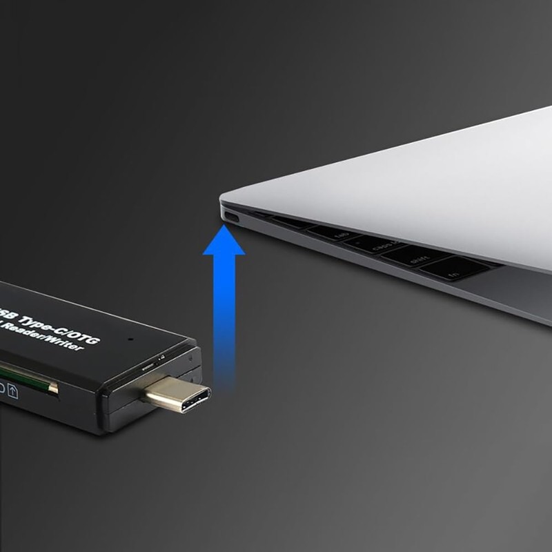 SD Card Reader, Memory Card Reader, 3in1 USB Type-C Card